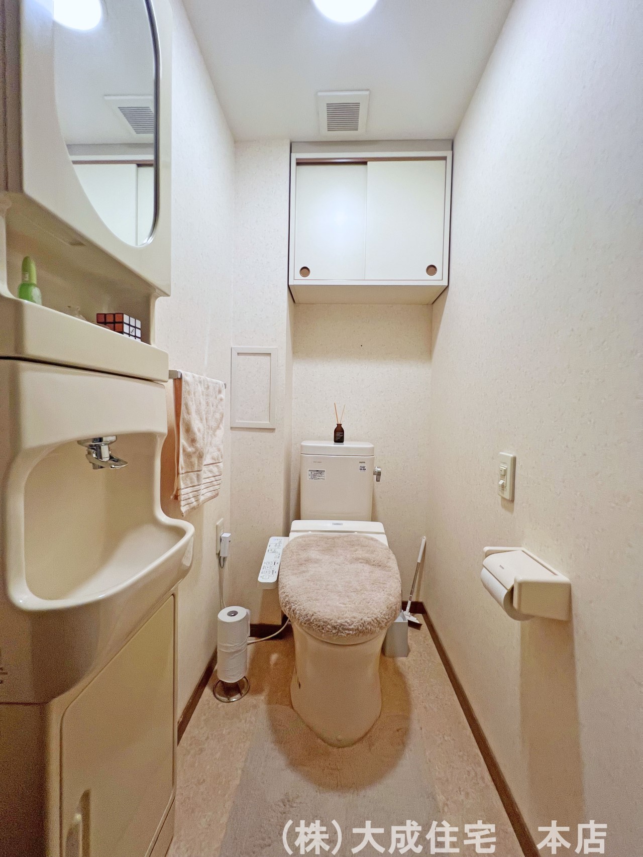 トイレ-嬉しいウォシュレット機能付き＾＾　現地写真2023.8.5撮影