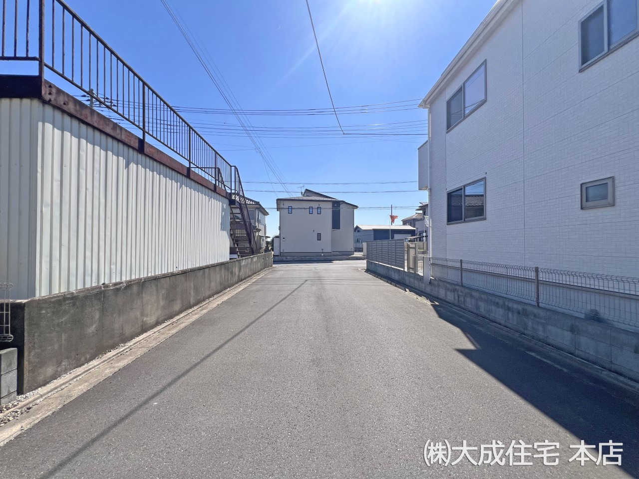 前面道路含む現地写真-前面道路 現地写真2025.3.10撮影