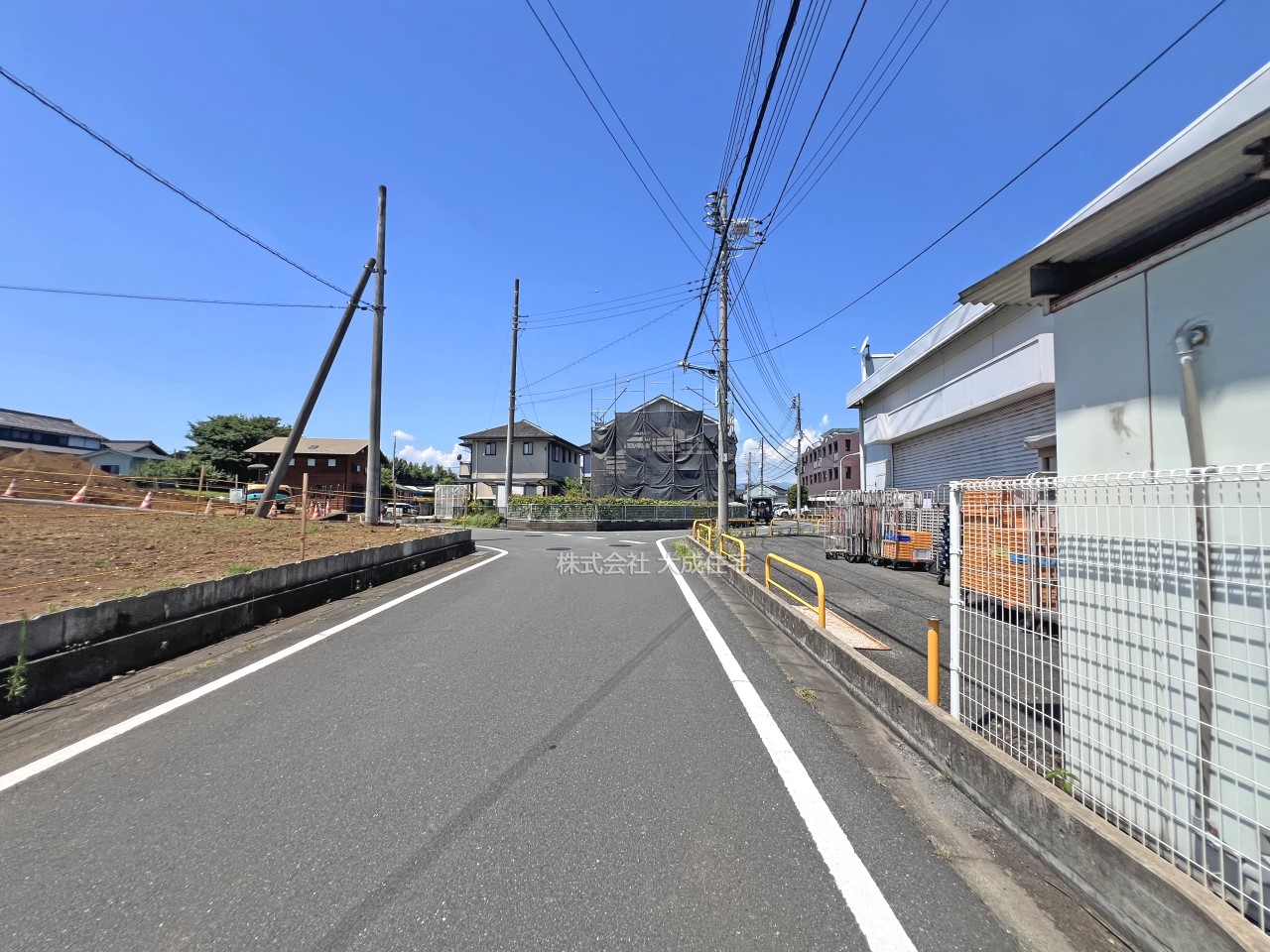 前面道路含む現地写真-全10区画:現地写真2025.7.21撮影