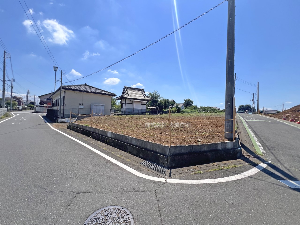 -1区画:人気の角地です! 現地写真2025.7.21撮影