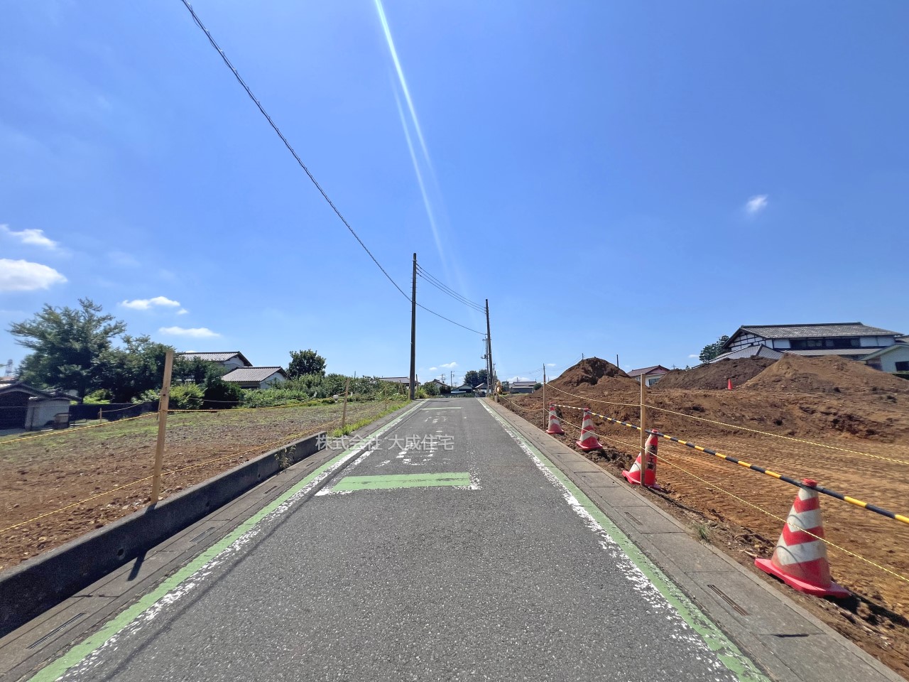 前面道路含む現地写真-全10区画:前面道路 現地写真2025.7.21撮影
