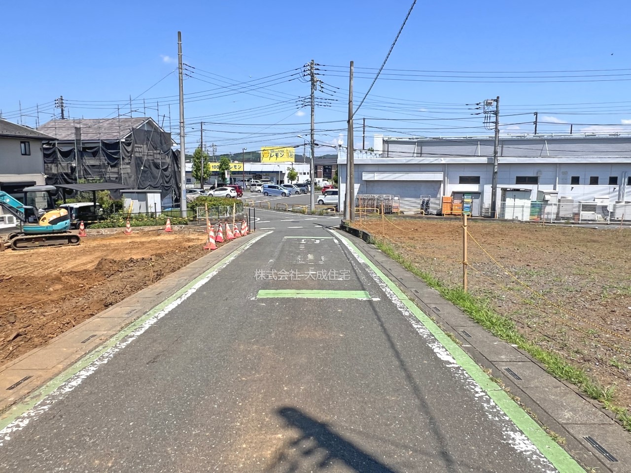 前面道路含む現地写真-全10区画：現地写真2025.7.21撮影