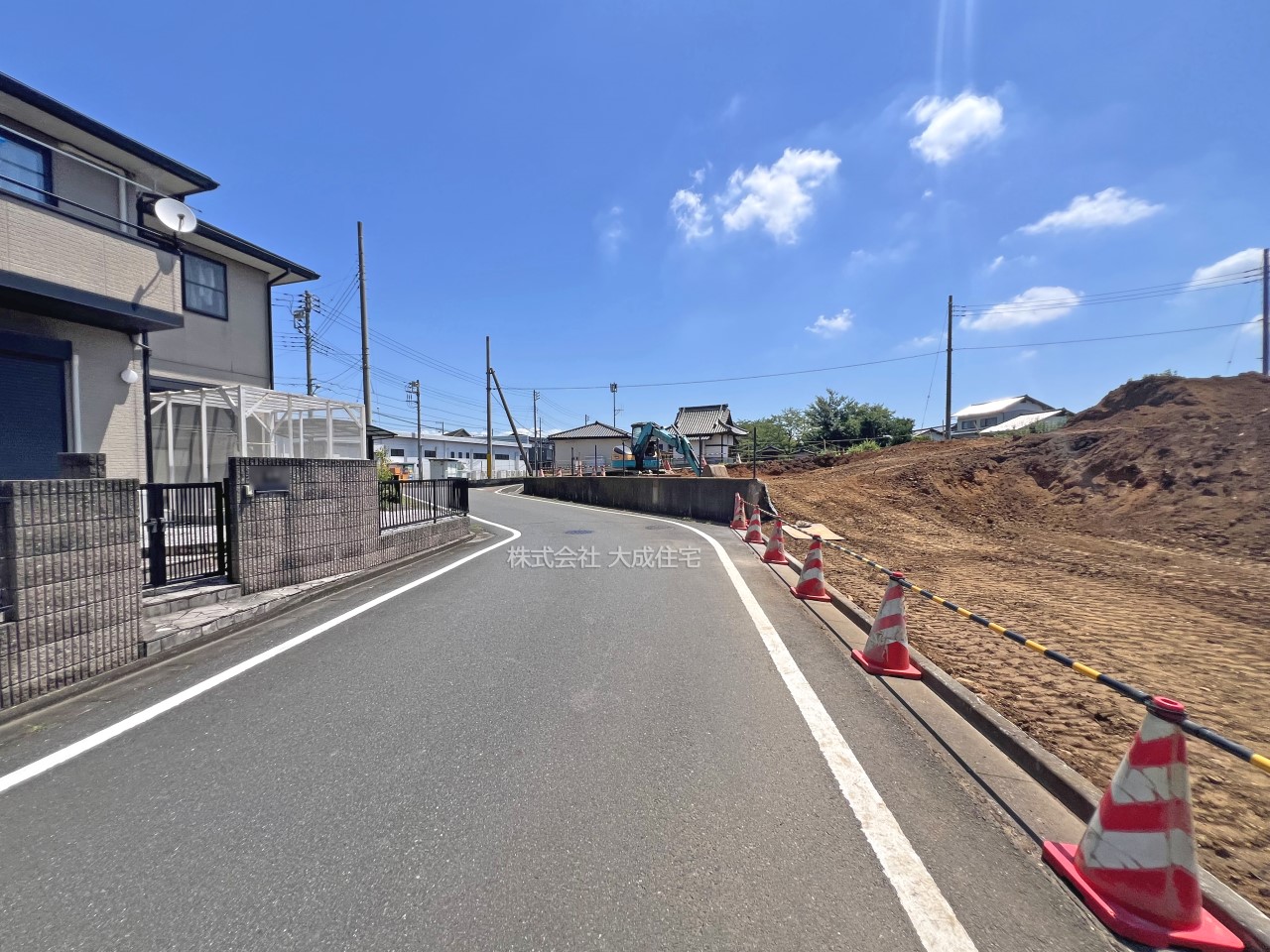 前面道路含む現地写真-全10区画：現地写真2025.7.21撮影