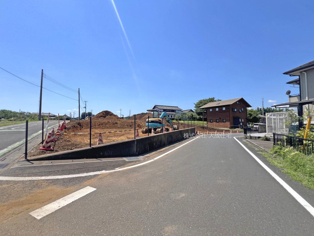 前面道路含む現地写真-全10区画：現地写真2025.7.21撮影