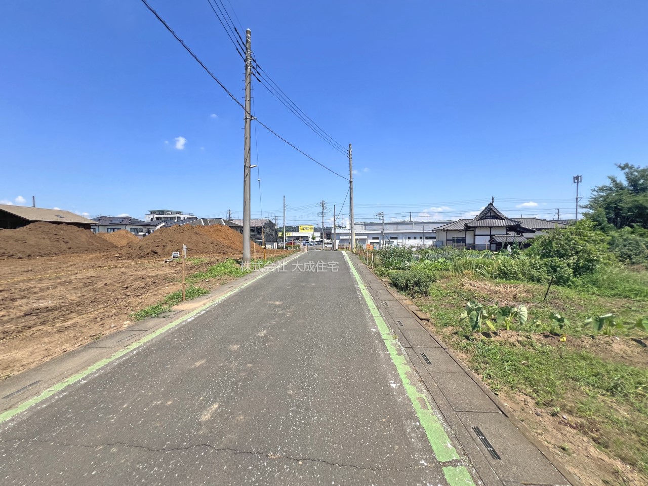 前面道路含む現地写真-全10区画：現地写真2025.7.21撮影