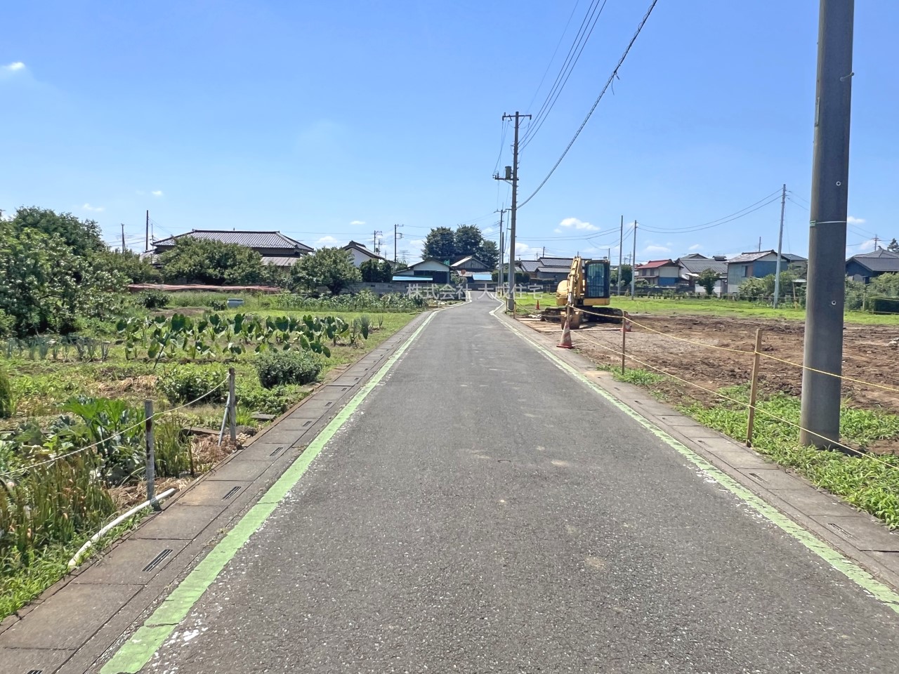 前面道路含む現地写真-全10区画：前面道路　現地写真2025.7.21撮影