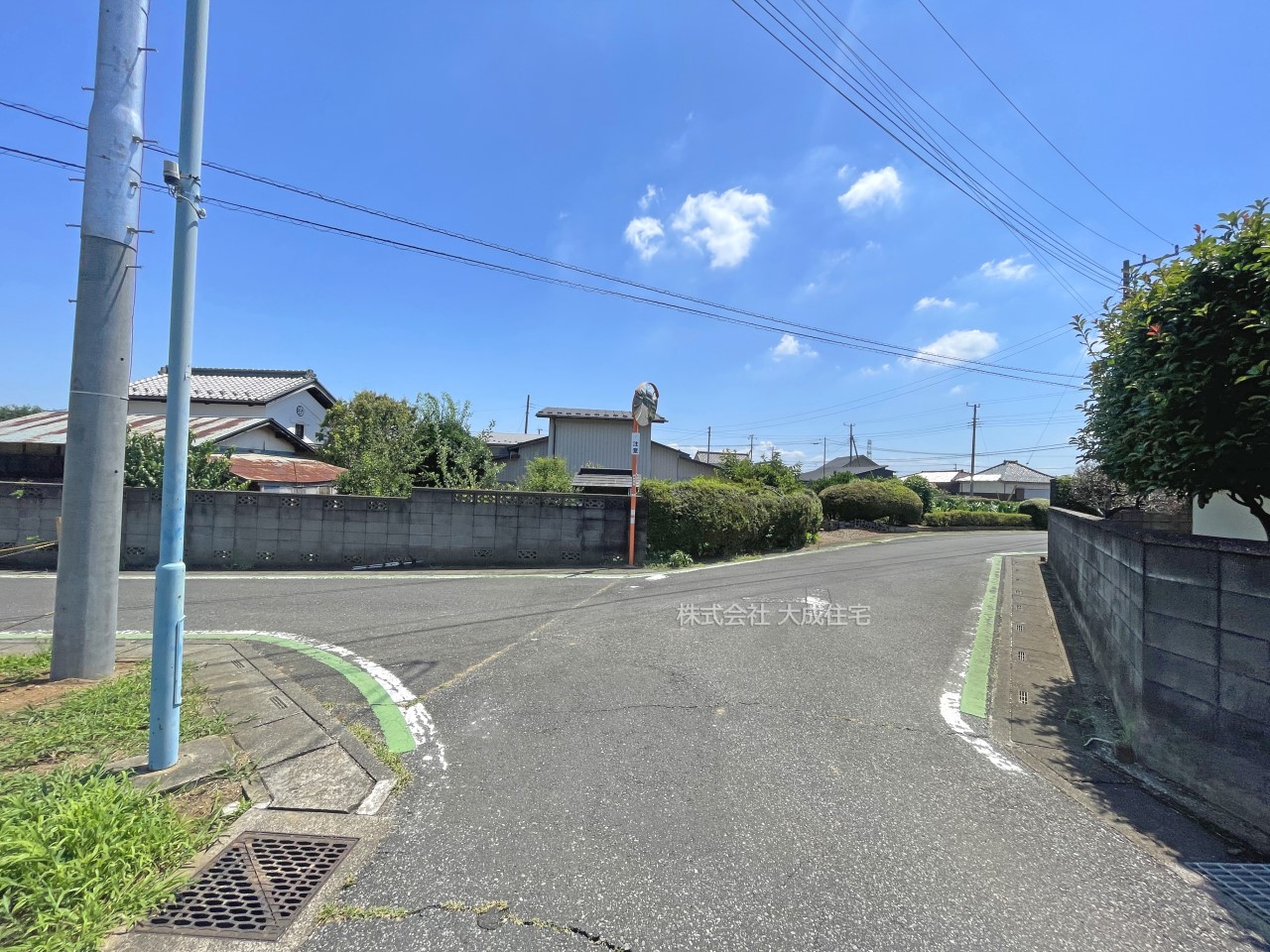 前面道路含む現地写真-全10区画：現地写真2025.7.21撮影