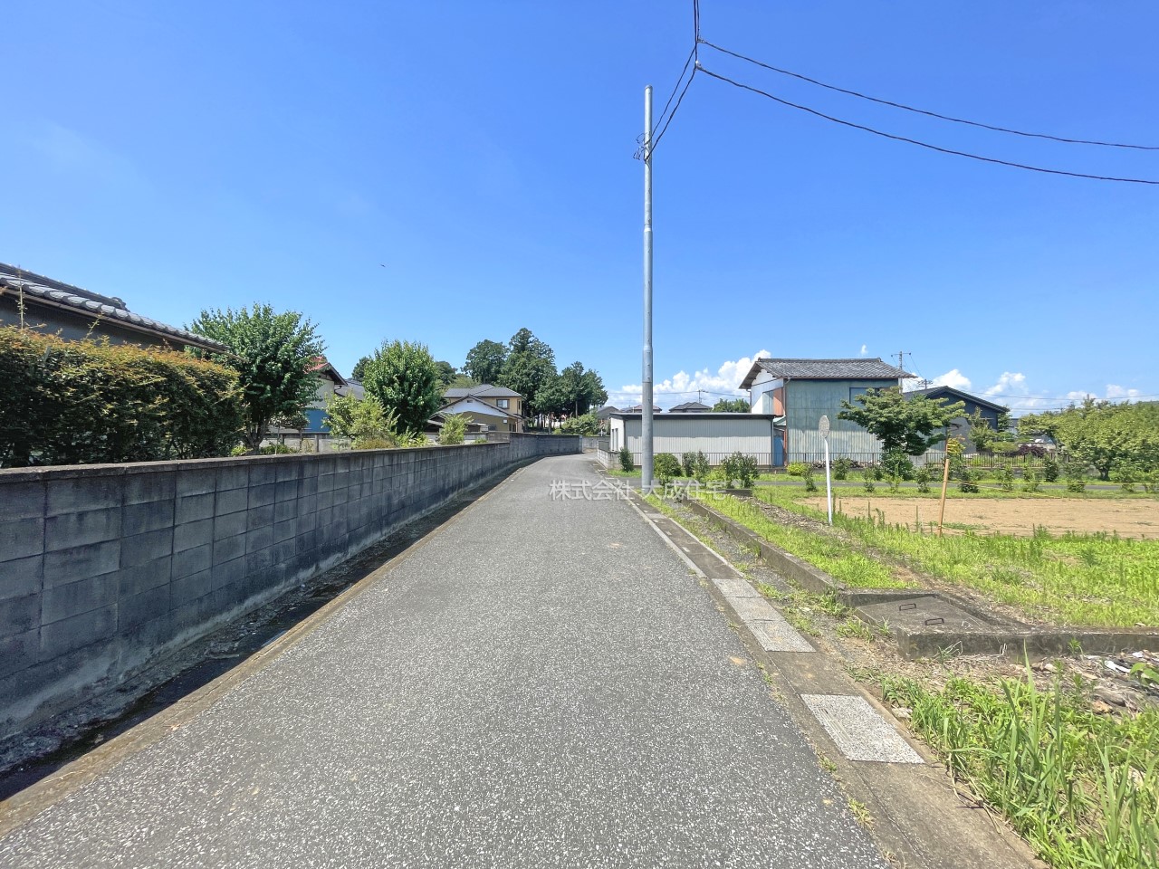 前面道路含む現地写真-全10区画：現地写真2025.7.21撮影