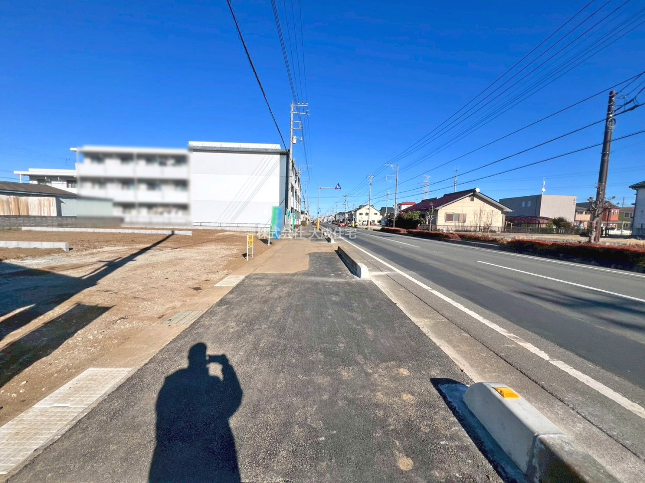 前面道路含む現地写真-全3棟:前面道路 現地写真2026.1.12撮影