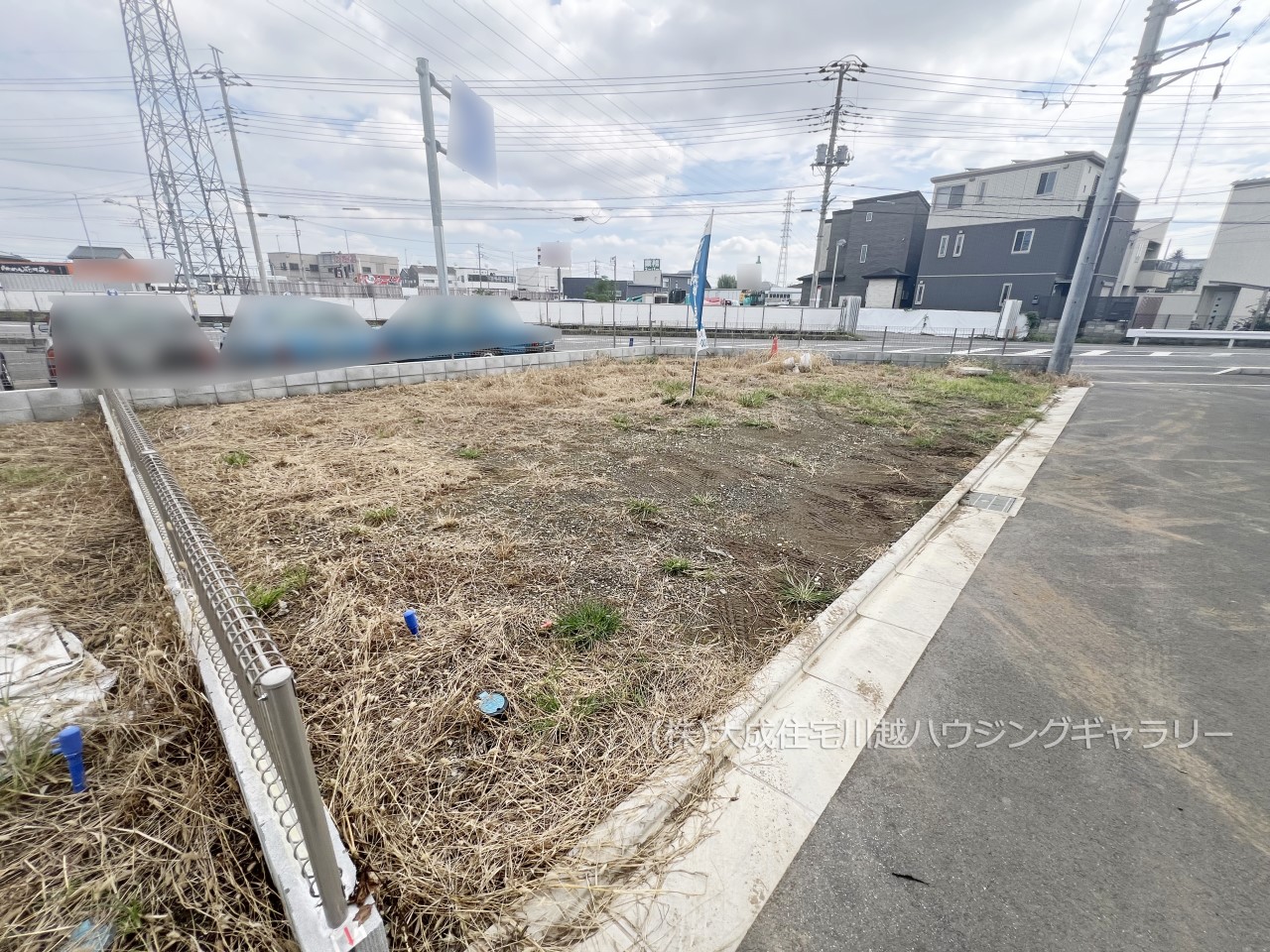 現地外観写真-開放感のある角地です＾＾　６区画：現地写真2024.10.7撮影