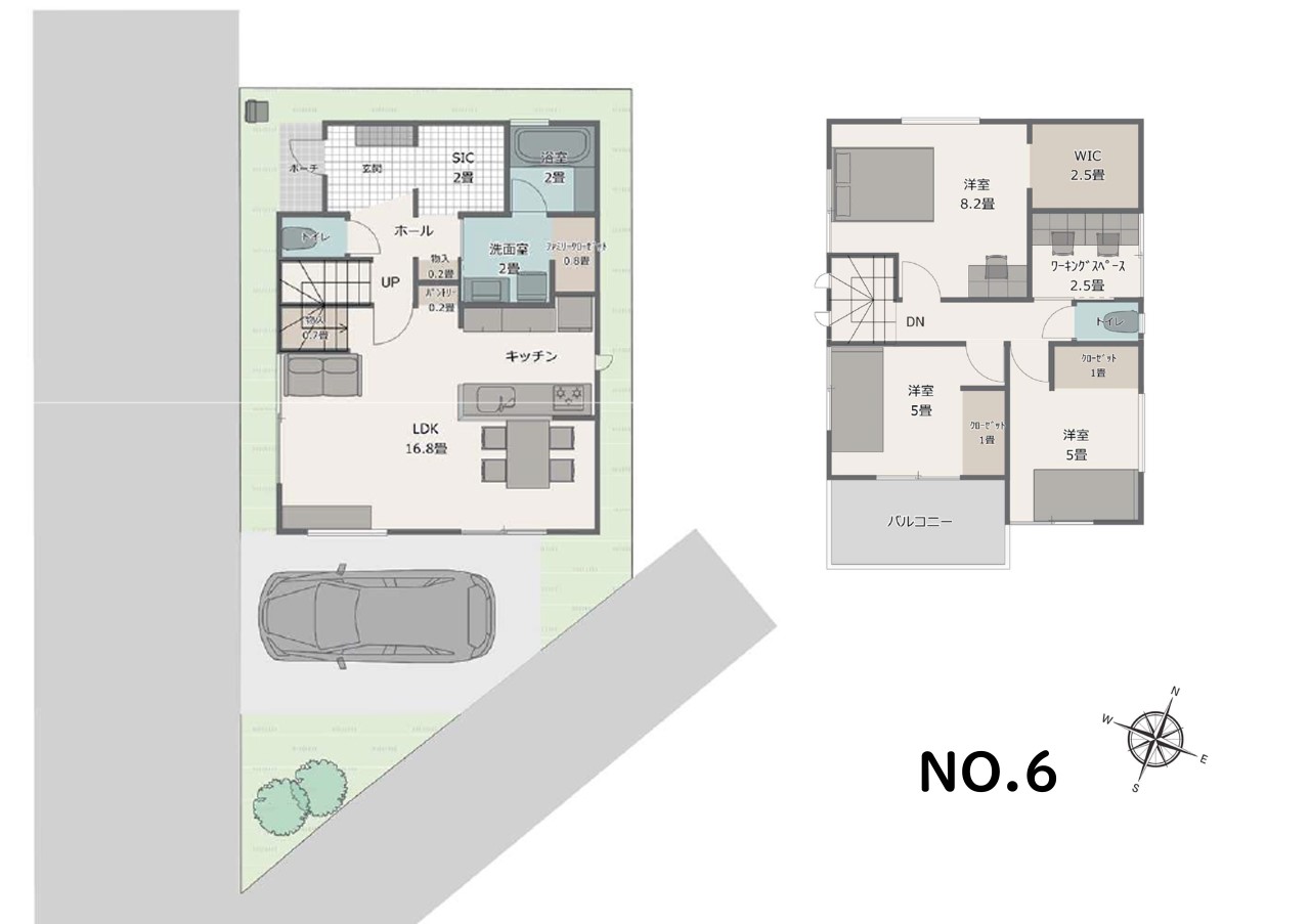 建物プラン例(間取図)-※参考間取図：間取りプラン１６通り（二階建ての場合）又は自由設計でお好みの間取りをお選びいただけます。