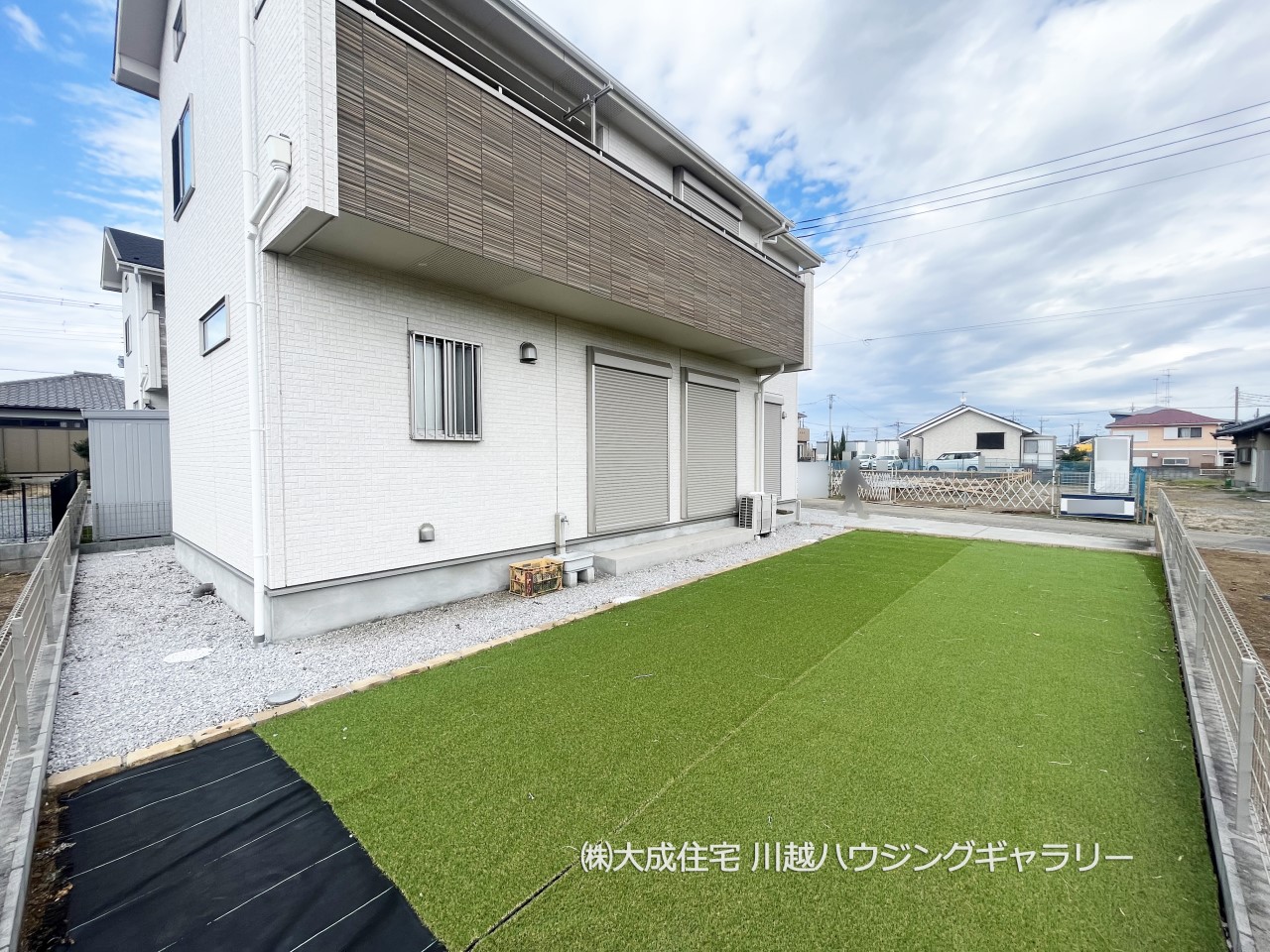 庭-バーベキューやガーデニングなど、活用方法が多数ある南庭。　現地写真2025.4.6撮影